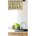 thumbnail image 3 of Ambesonne Cartoon Window Valance, Lion Safari Pattern, 54" X 12", Mustard Taupe and Beige, 3 of 3