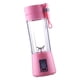 thumbnail image 5 of Batidora portátil mezcladora de frutas, Mini botellas de licuadora recargables de frutas, taza de licuadora eléctrica para gimnasio Rosa, 5 of 9