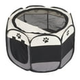 thumbnail image 1 of Pet Playpen Oxford Cloth Breathable Mesh Portable Foldable Dog Playpen for Indoor Outdoor Camping Travel, 1 of 14