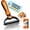 Orange, variant on 2026 New Double-Sided Deshedding Dematting Tool, Undercoat Rake for Dogs & Cats, Extra-Wide Dog Grooming Brush & Deshedder Comb for Long Hair (Blue)