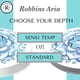 thumbnail image 2 of Juego de 4 fundas eléctricas Robbins Aria para estufa, diseño mandala azul, 2 of 6