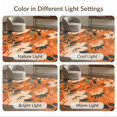 thumbnail image 7 of ODIKA 9'x12' Orange Blossom Timeless Floral Design Washable Area Rug Elegant Vintage Garden VII Inspired Patterns Non-Shedding, Easy Care for Master Suite, California King, Under Bed, 7 of 7