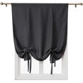thumbnail image 1 of Cortina opaca con aislamiento térmico, cortina corta romana, cortina de baño para ventana pequeña, persiana con forma de globo para cenefa de ventana. (Negro, 120x120cm), 1 of 4