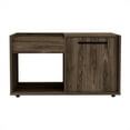 thumbnail image 2 of Nmkwnr Coffee Table with Single Door Cabinet and 1 Open Shelf, Tea Table for Home, Office Dark Brown, 2 of 5