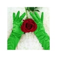 thumbnail image 4 of INSPIRE CHIC Women's Halloween Long Gloves 1920S Evening Party Full Finger Mittens Elegant Opera Glove Green One Size, 4 of 4