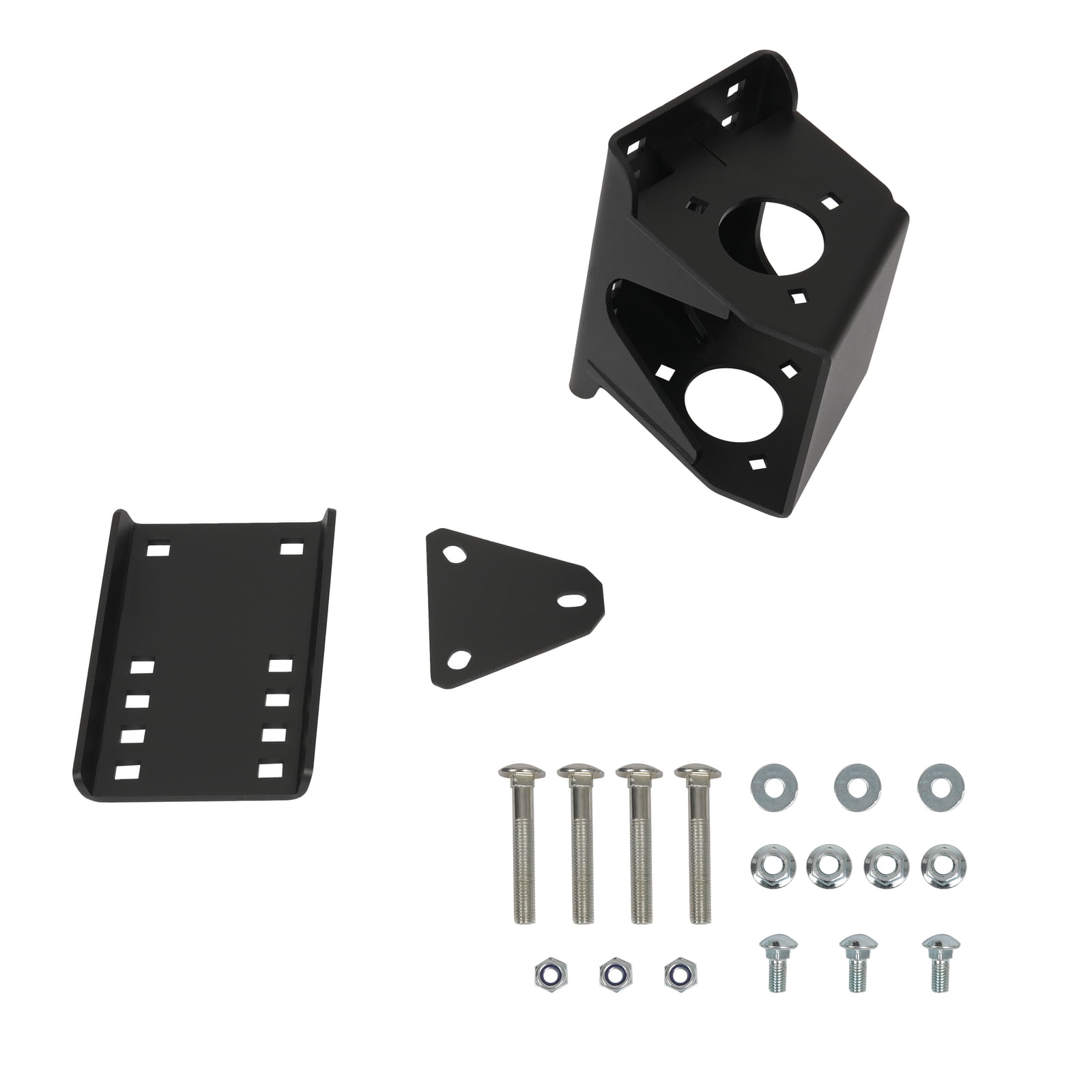 Trailer Tongue Jack Stand Bolt-On Relocation for 3-Bolt/ A-Frame Tongue Jack