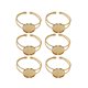 thumbnail image 1 of 6 piezas de 20 mm de placa redonda de cobre en forma de Y para hacer pulseras y cadenas de joyería (doradas), 1 of 7