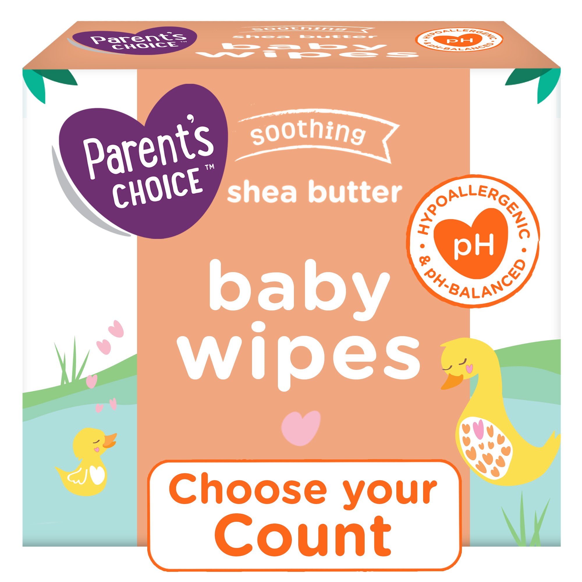 Parent's Choice Shea Butter Baby Wipes (Choose Your Count)