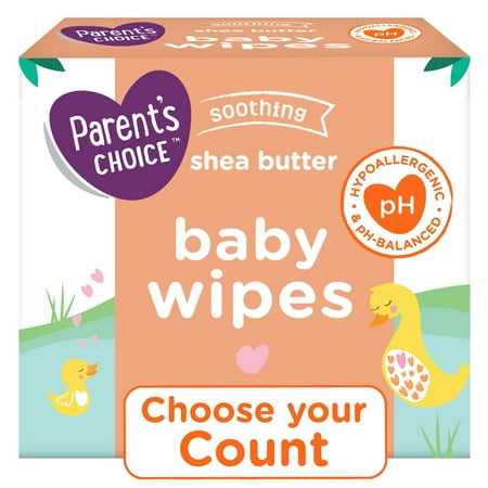 Parent's Choice Shea Butter Baby Wipes (Choose Your Count)