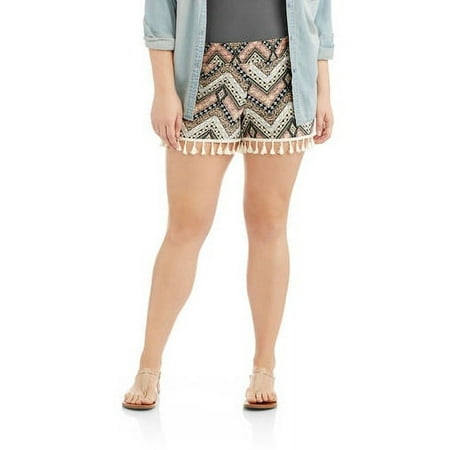 Junior Plus Smock Waist Short