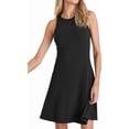 thumbnail image 4 of Sleeveless Solid Color Women Ribbed Mini Knit Tank Dress, 4 of 6