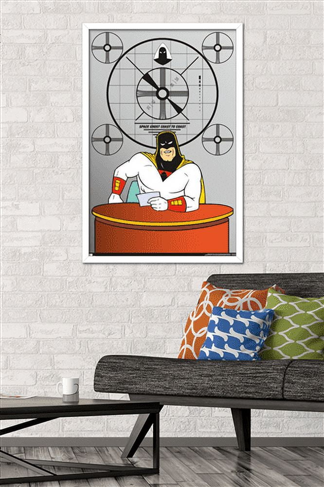 Space Ghost Coast to Coast - Desk Wall Poster, 22.375" x 34", Framed