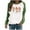 Green, variant on Taqqpue Womens Halloween Long Sleeve Shirts Casual Printed Crewneck Sweatshirts Halloween Lightweight Loose Plus Size Pullover Tops for Women
