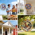 thumbnail image 5 of Rooster Metal Wind Spinners, 12 Inch Wind Spinners Outdoor, 3D Hanging Wind Spinner for Yard and Garden Outdoor & Indoor Decorations, Chicken Gifts for Women Mom Men Dad Grandpa, 5 of 7