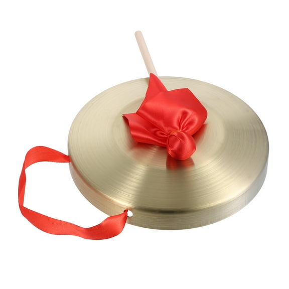 1 Set Traditional Percussion Instrument Chinese Gong Percussion Instrument with Mallet (L)