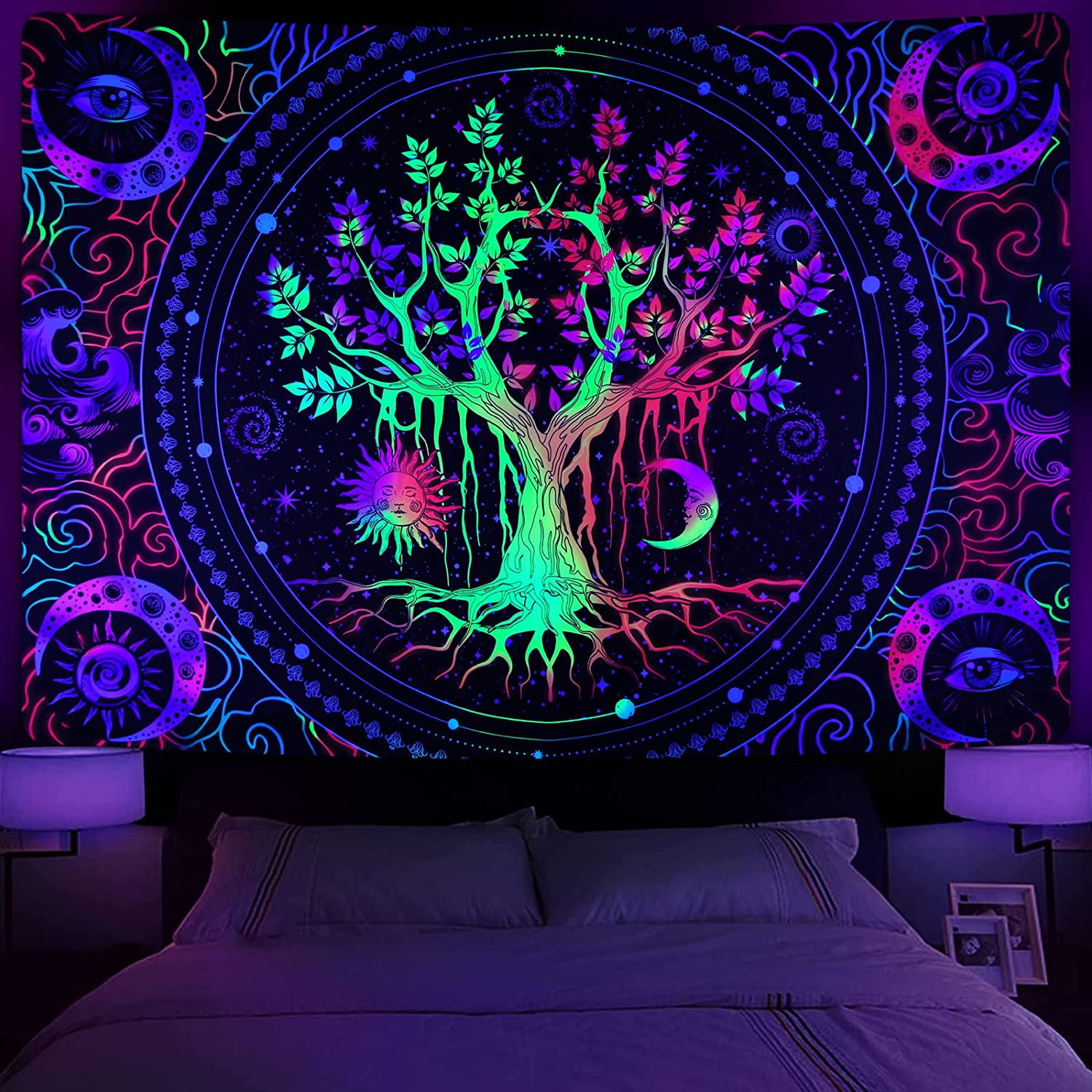 Galaxy tapestry glow in the dark hotsell