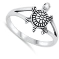 thumbnail image 4 of Bali Turtle Tranquility Healing Ring .925 Sterling Silver Band Jewelry Female Male Unisex Size 9, 4 of 4