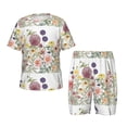 thumbnail image 1 of Fotbe Autumn Garden Pijama Estampada de 2 Piezas para Niños – Ropa de Dormir de Manga Corta Cómoda para Niños y Niñas, Camiseta y Shorts de Algodón-Medium, 1 of 6