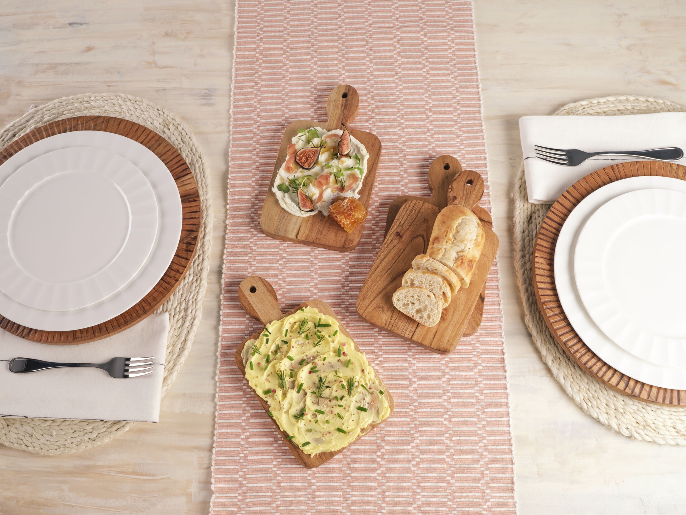 Fitz and Floyd Caleb Natural Mini Serve Boards (Set of 4)