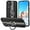 Black 2, variant on for Samsung A42 5g Case Leather with Ring Holder Black, Samsung Galaxy A42 5g Phone Case Shockproof with Kickstand Slim Cover Anti-Slip Silicone TPU Soft Edge (Orange)