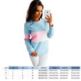 thumbnail image 3 of Jerseys De Empalme De Color De Manga Larga Para Mujer, Jerséis, Tops, Sudadera (Rosa L) Tmvgtek Mujer, 3 of 3