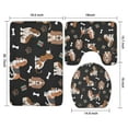 thumbnail image 3 of Basset Hounds with Bones and Presents Bathroom Rugs Sets 3 Piece,Toilet Cover Set,Absorbent Non Slip Bathroom Mats Sets with U-Shaped Contour Rug Toilet Rug Set, 3 of 5