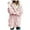 Pink, variant on YDFCWXW Womens Long Sleeve Solid Fuzzy Fleece Open Front Hooded Cardigans Jacket Coats Outerwear with Pocket 2025 Winter Grey, M