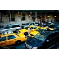 thumbnail image 2 of Erin Berzel 18x13 White Modern Wood Framed Wall Art Titled - NYC Traffic, 2 of 5