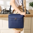 thumbnail image 3 of Primegos Insulated Lunch Bag for Adults Lightweight Nylon Waterproof Lunch Box with Removable Adjustable Strap Reusable Thermal Bento Bag for Work Picnics Camping, 3 of 8