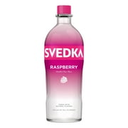 SVEDKA Raspberry Flavored Vodka 1L Bottle – 70 Proof – Natural Raspberry Infused Vodka – Smooth American Corn Spirit