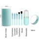 thumbnail image 4 of 6 IN 1 Portable Travel Makeup Brush Set, COSHINE 6pcs Easy-taken Mini Complete Function Cosmetic Brushes Kit with Holder and Mirror (green), 4 of 4