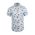 thumbnail image 1 of Unique Bargains Men's Short Sleeve Button Front Beach Hawaiian Shirt, 1 of 1