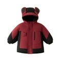 thumbnail image 2 of Fjofpr girls winter jacket Children's Winter Solid Color Casual Sports Warm And Thick Down Jackets Top For Kids, 2 of 5