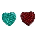 thumbnail image 2 of 50 XRhinestones Heart Flatback Appliques Botones de decoración Manualidades de bricolaje, 2 of 8