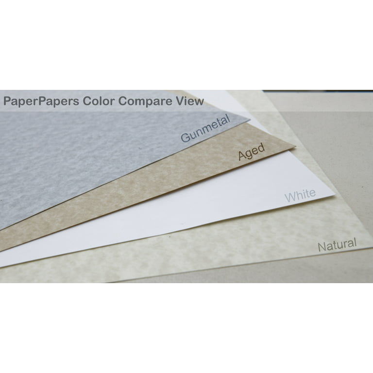 Parchment White 12x12 (Square) Paper 80C Cardstock - 50 Pk -- Classic 12-x-12 Square Card Stock Paper - Business, Card Making, Designers, Professional