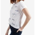 thumbnail image 2 of Lucky Brand Womens Embroidered Basic T-Shirt, White, Small, 2 of 4