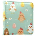 thumbnail image 2 of Leather Cover Photo Album 80 Pockets 4x6 Photos Bookshelf Picture Album Cute Chick and Egg, 2 of 9