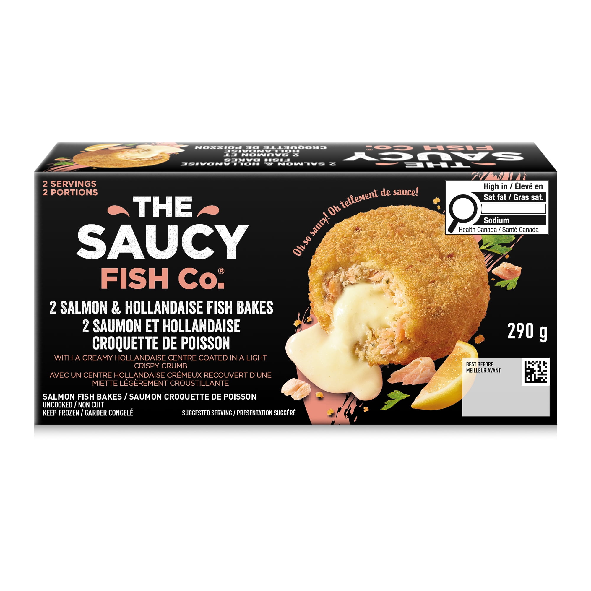 The Saucy Fish co. 2 Salmon & Hollandaise Fish Bakes, TSFC SALMON FISH ...