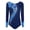 Navy Blue, variant on Doomiva Women Gymnastics Dance Leotard Print Spliced Rhinestones Figure Skating Jumpsuit Burgundy S