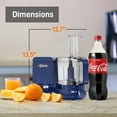 thumbnail image 3 of Multipurpose 12 Cup Food Processor - Ultra Quiet 600W Powered Electric Food Processor & Vegetable Chopper w/ Pre-set Speed Function for Easy Food Prep - 6 Attachment Blades - Blue - NutriChef NCFPBLU, 3 of 7