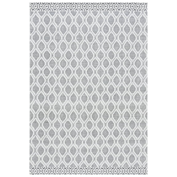 SAFAVIEH Marbella Annabelle Diamond Area Rug, Ivory/Black, 8' x 10'