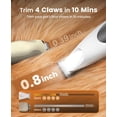 thumbnail image 4 of Paw Trimmer oneisall de bajo ruido con luz LED para perros, 4 of 8