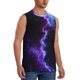thumbnail image 2 of Balery Purple And Blue Nebula Camisetas sin mangas para hombre, absorbe la humedad y protege contra el mal olor.-3X-Large, 2 of 7