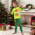 thumbnail image 4 of Christmas Family Pajamas Matching Sets, Santa Hat Pattern Long Sleeve Tees and Pants, Cozy Loungewear for Family Matching Sets, 4 of 8