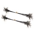 thumbnail image 2 of 20 líderes de alambre de pesca con broches de seguridad y eslabones giratorios de barril, negros, 15 cm 20 piezas negro, 2 of 5