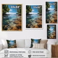 thumbnail image 4 of Designart "Tropical Paradise Beach Photo V" Nautical & Beach Floater Framed Wall Art Print, 4 of 7