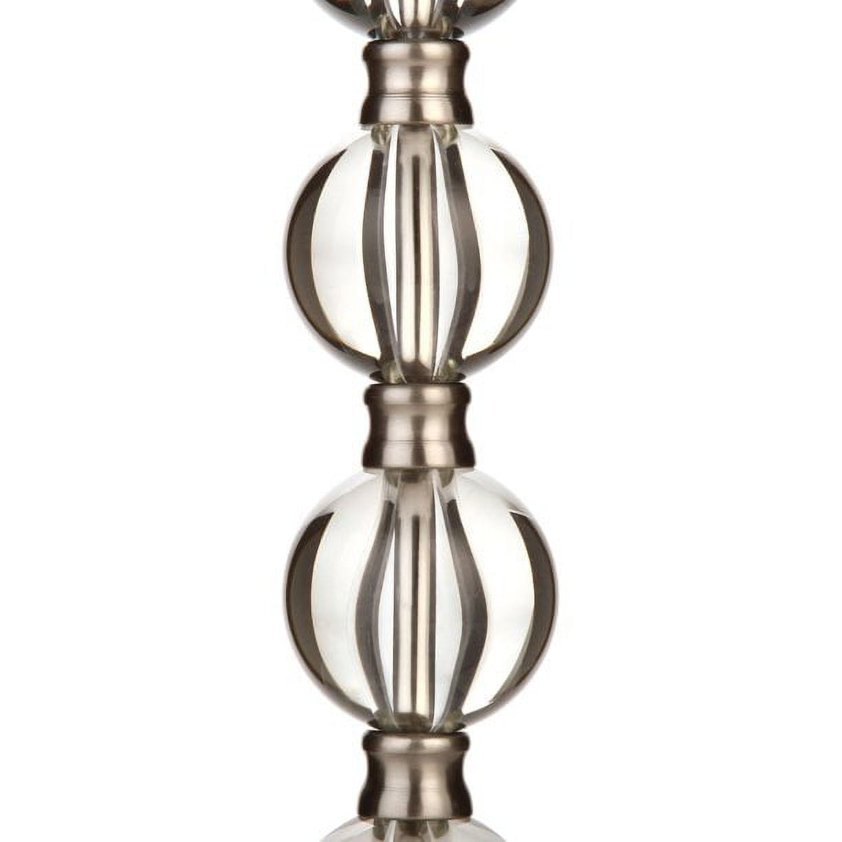 Better Homes & Gardens 18" Stacked Glass Ball Lamp Base Brushed Nickel