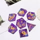 thumbnail image 3 of 7/Set Transparent Glitter Paper Polyhedral s Set RPG Set for Playing Entertainment Board Game DND RPG MTG , púrpura Hugo Dados poliédricos, 3 of 9