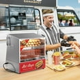 thumbnail image 7 of ROVSUN 32QT/30L Hot Dog Steamer, 2-Tier Hut Steamer Hot Dog Steamer with Bun Warmer Cooker 175 Hot Dogs & 40 Buns Capacity with Removable Shelves Food Clip for Party Event Concession Stand, 7 of 7
