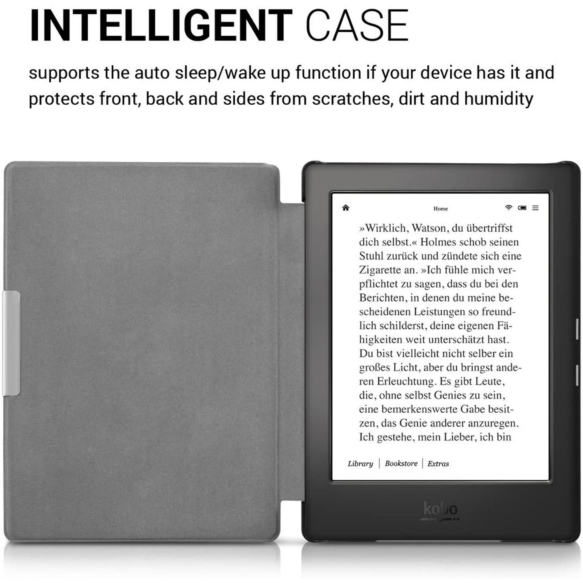 Belastingen naaimachine invoegen kwmobile Case for Kobo Aura H2O Edition 1 - Book Style PU Leather  Protective e-Reader Cover Folio Case - Fairy | Walmart Canada